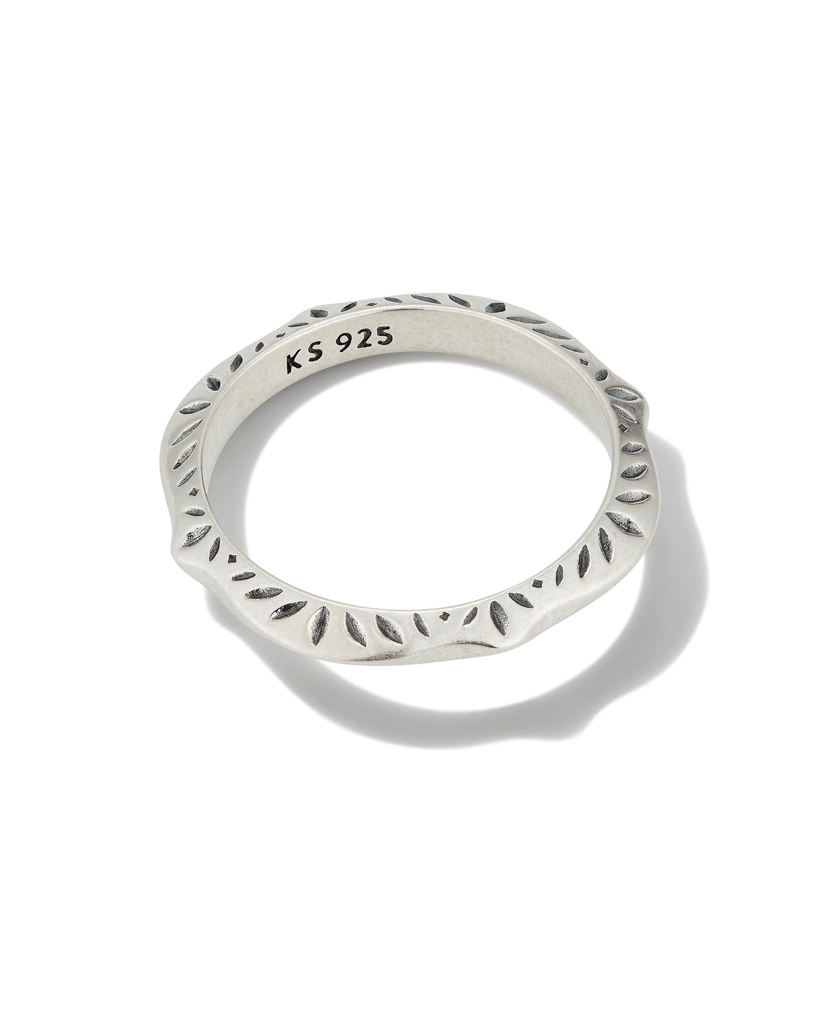 Sophee Band Ring in Oxidized Sterling Silver