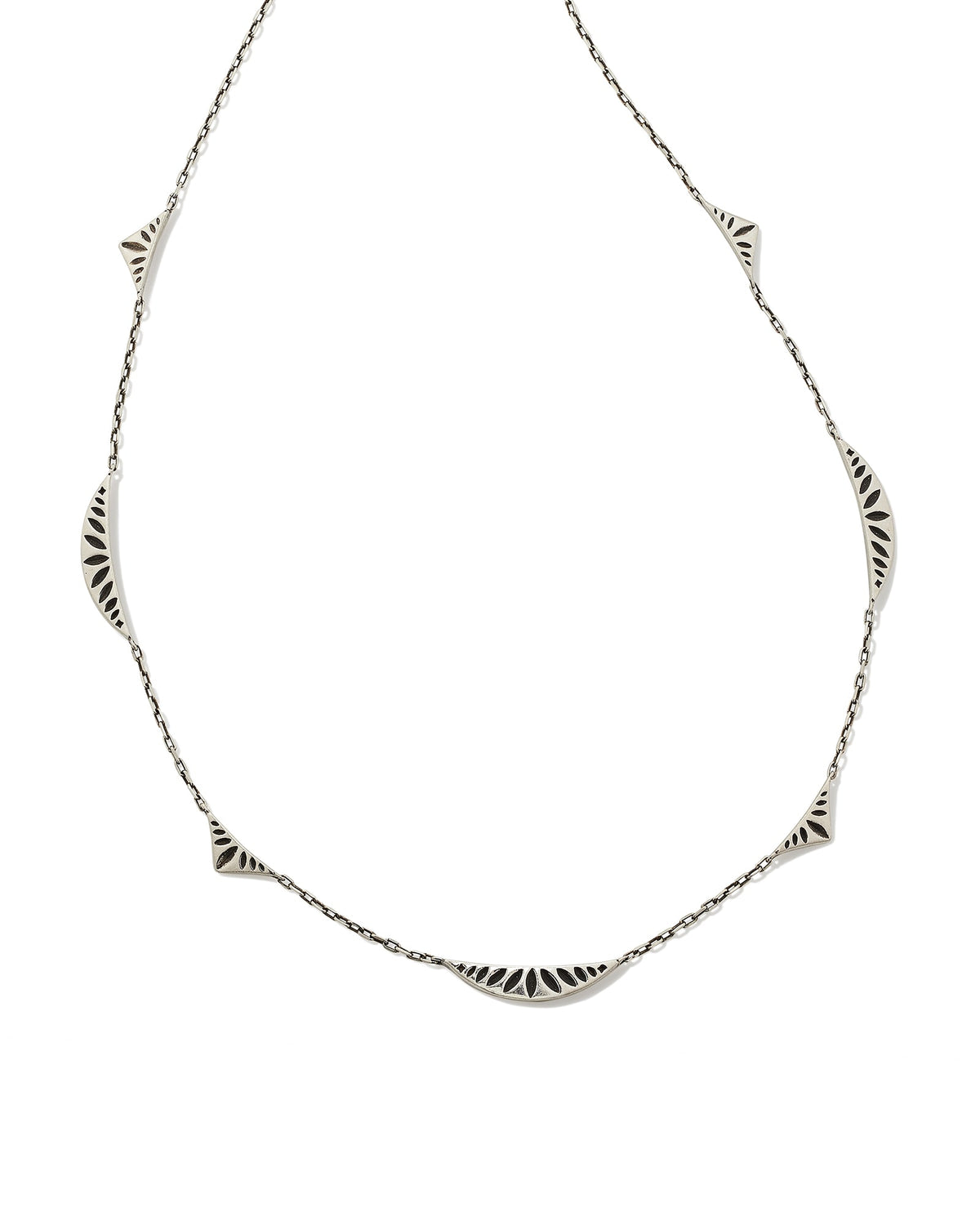 Sophee Strand Necklace in Oxidized Sterling Silver