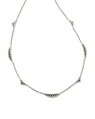 Sophee Strand Necklace in Oxidized Sterling Silver