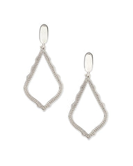 Sophia Clip-On Drop Earrings in Silver