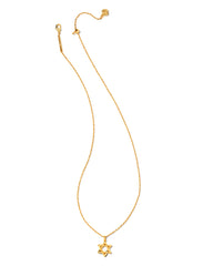 Star of David Pendant Necklace in Gold