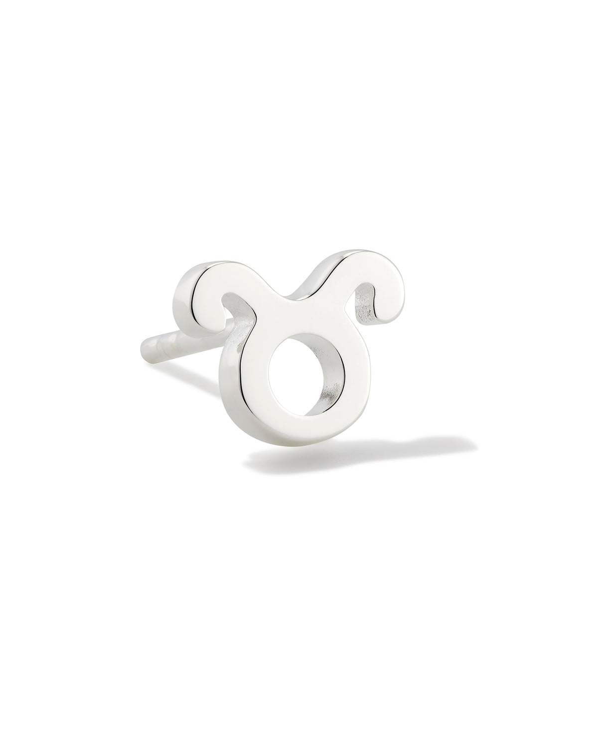 Taurus Single Stud Earring in Sterling Silver