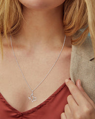 Texas Sterling Silver Charm in Turquoise