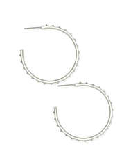 Veronica Hoop Earrings in Silver