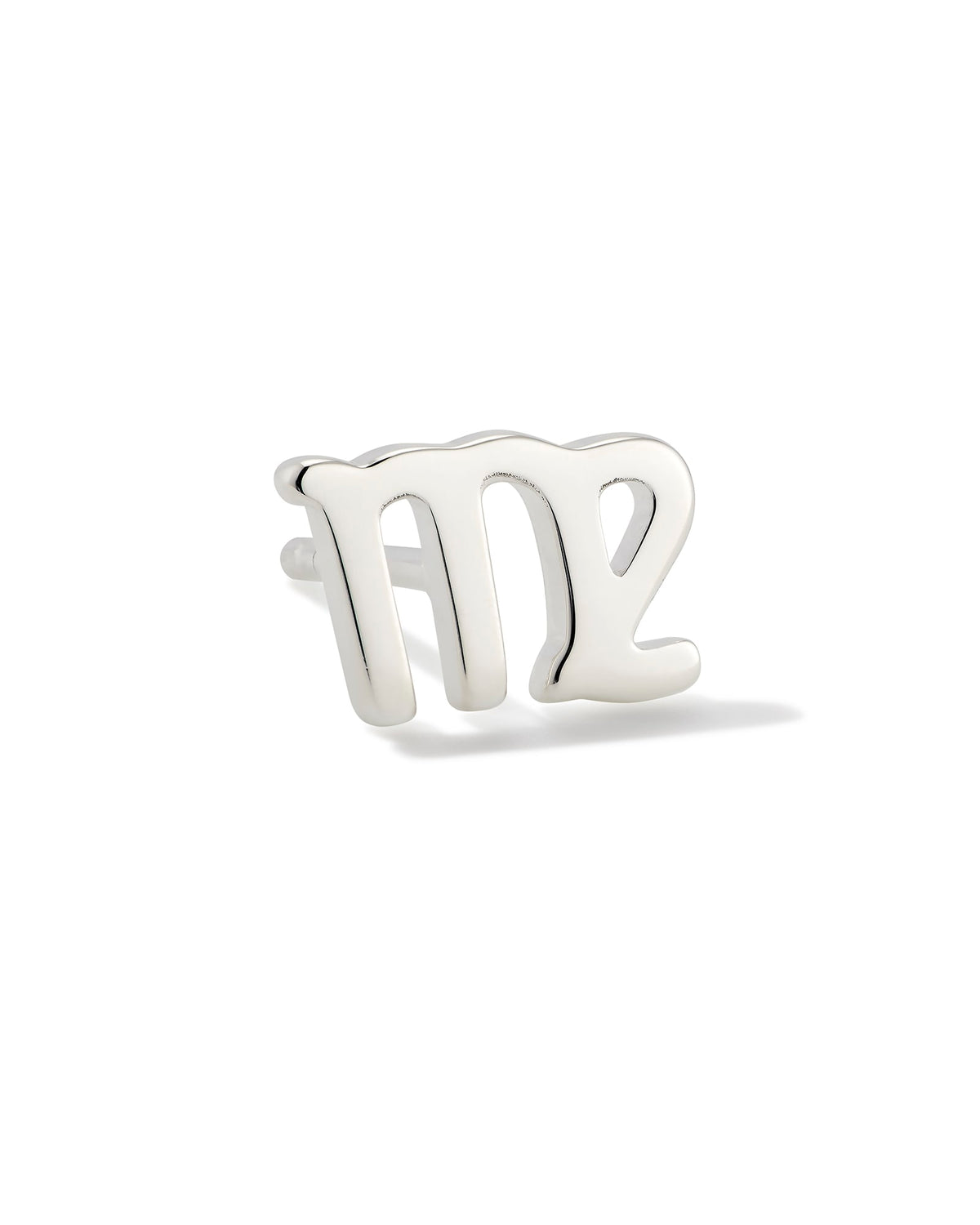 Virgo Single Stud Earring in Sterling Silver