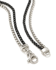 Wells Chain Bracelet in Sterling Silver and Black Hematite