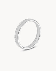 0.31 ct Whitney 14k White Gold Band Ring in White Diamond