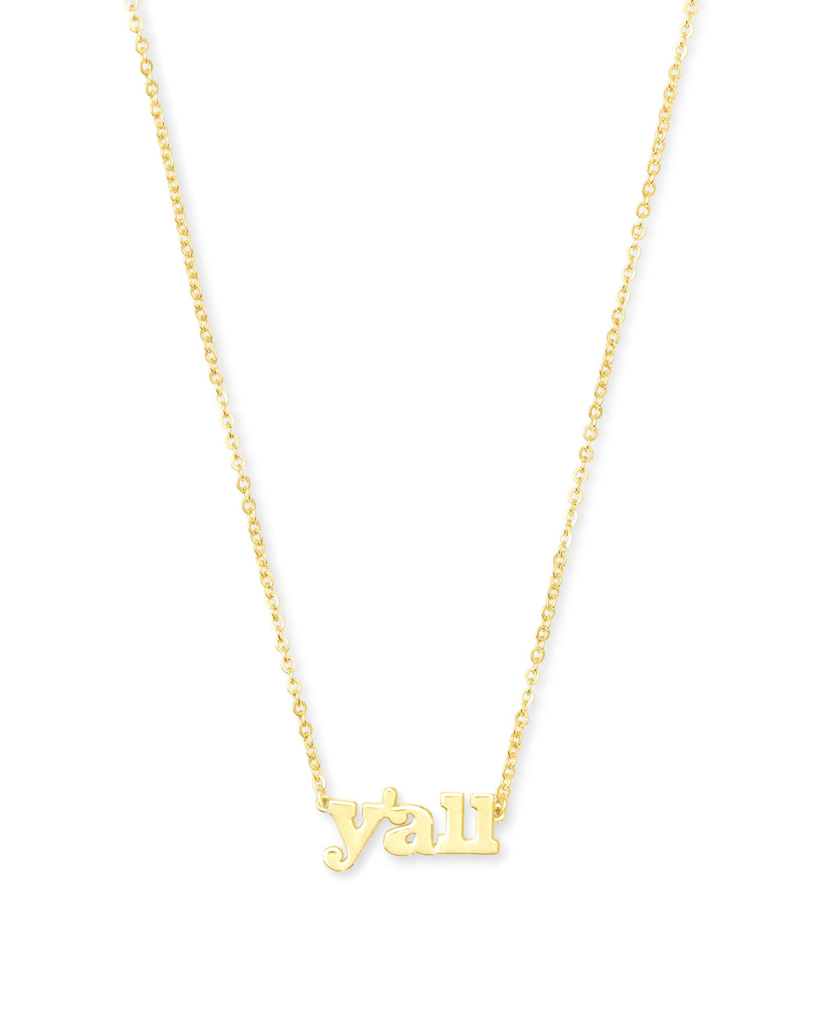 Y'all Pendant Necklace in 18k Gold Vermeil