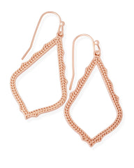 Sophia Drop Earrings in Rose Gold